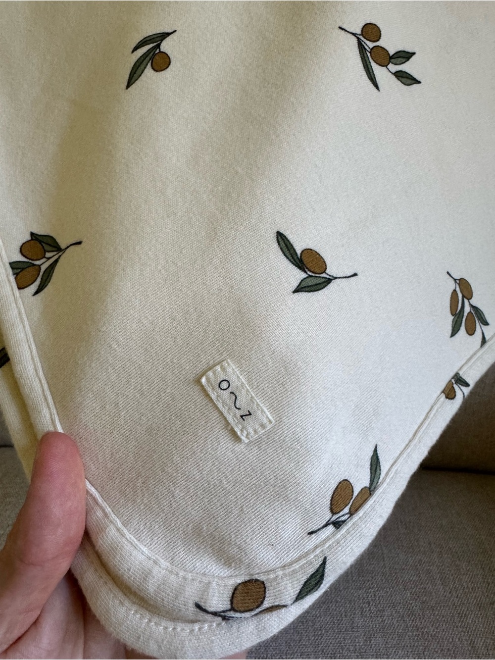 Organic Zoo baby blanket